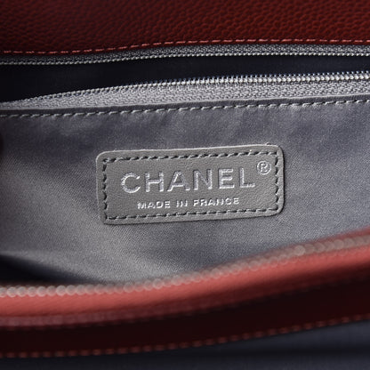 Chanel Caviar Quilted Grand Shopping Tote GST Dark Burgundy 7 of 11