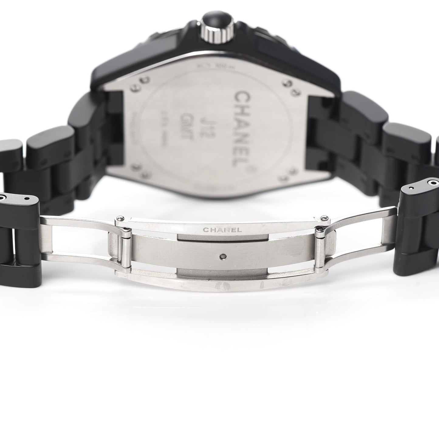 Stainless Steel Matte Ceramic 41mm J12 GMT Automatic Watch Black