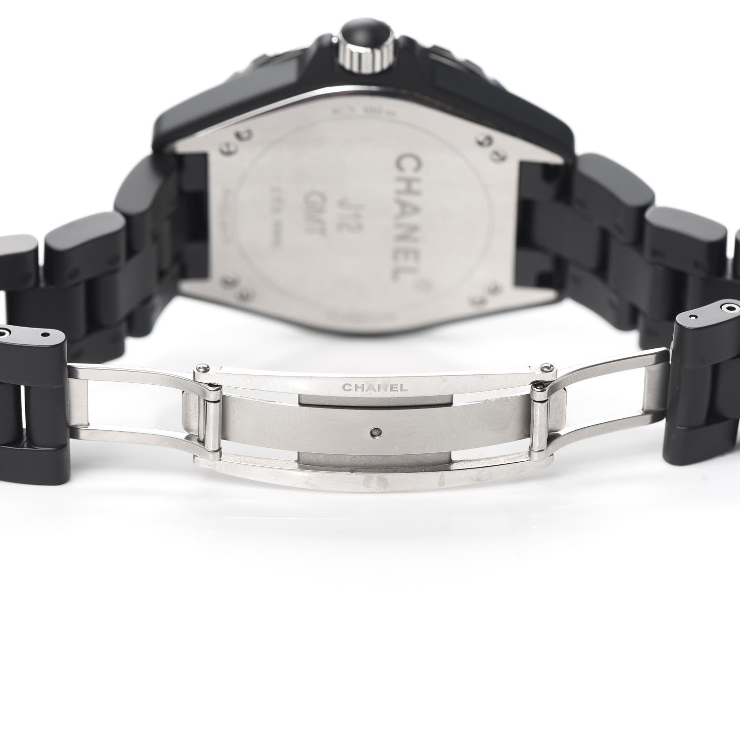 Chanel Stainless Steel Matte Ceramic 41mm J12 GMT Automatic Watch Black 5 of 6