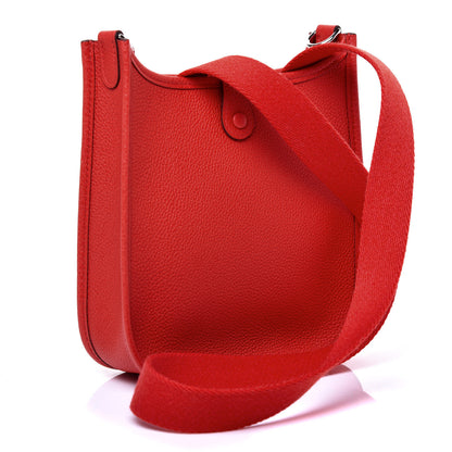 Hermes Taurillon Clemence Evelyne TPM Rouge de Coeur 3 of 11