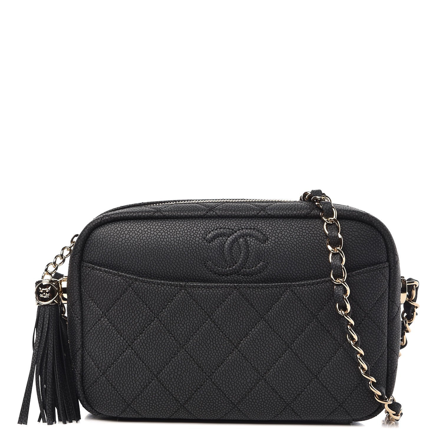 Chanel Caviar Quilted Coco Tassel Camera Case Black 1 of 8