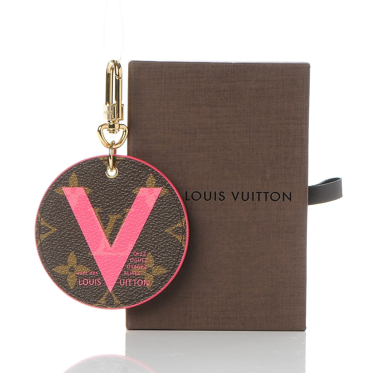 Monogram Illustre V Bag Charm Key Ring Grenade