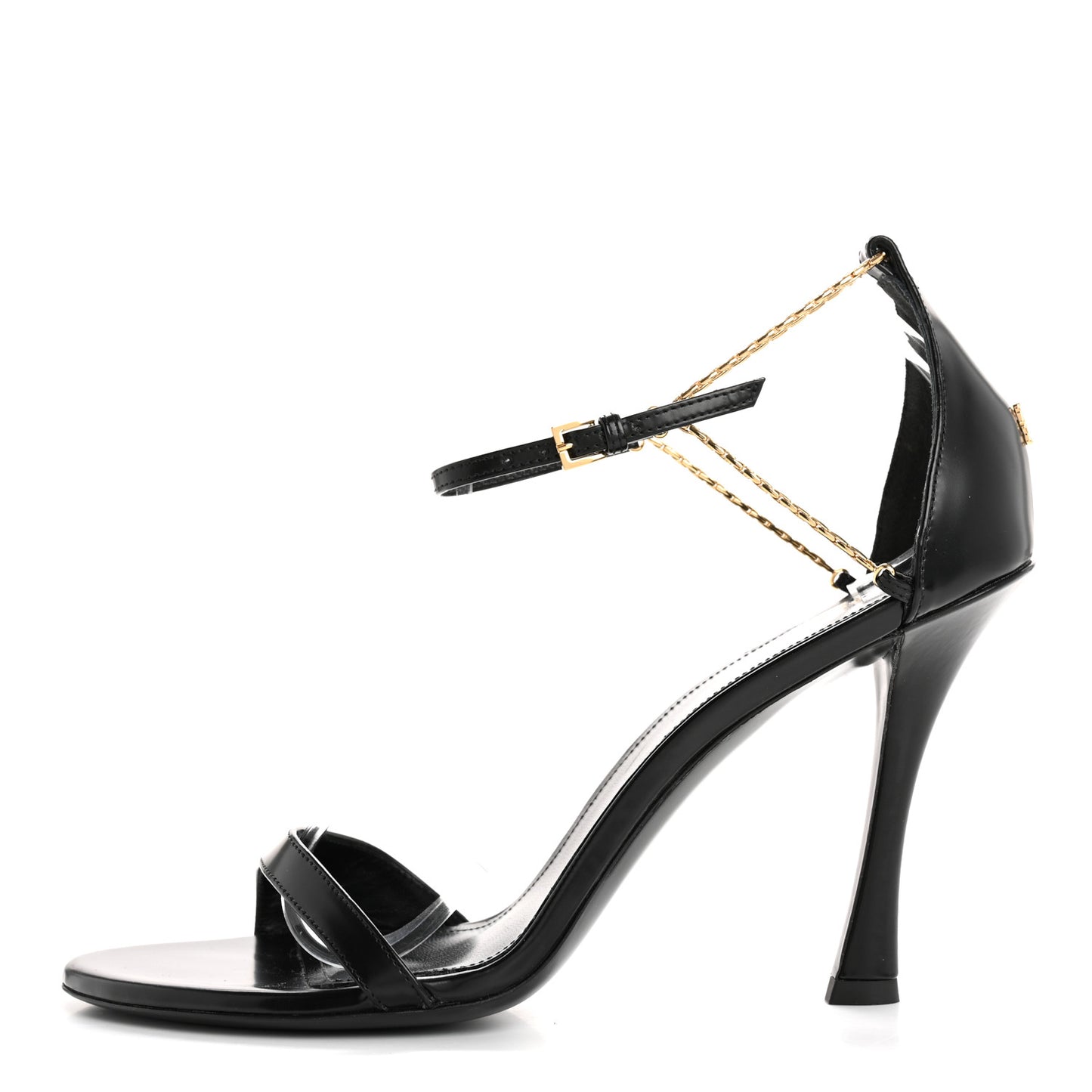 Lambskin 4G Liquid 90mm Heel Sandals 39.5 Black