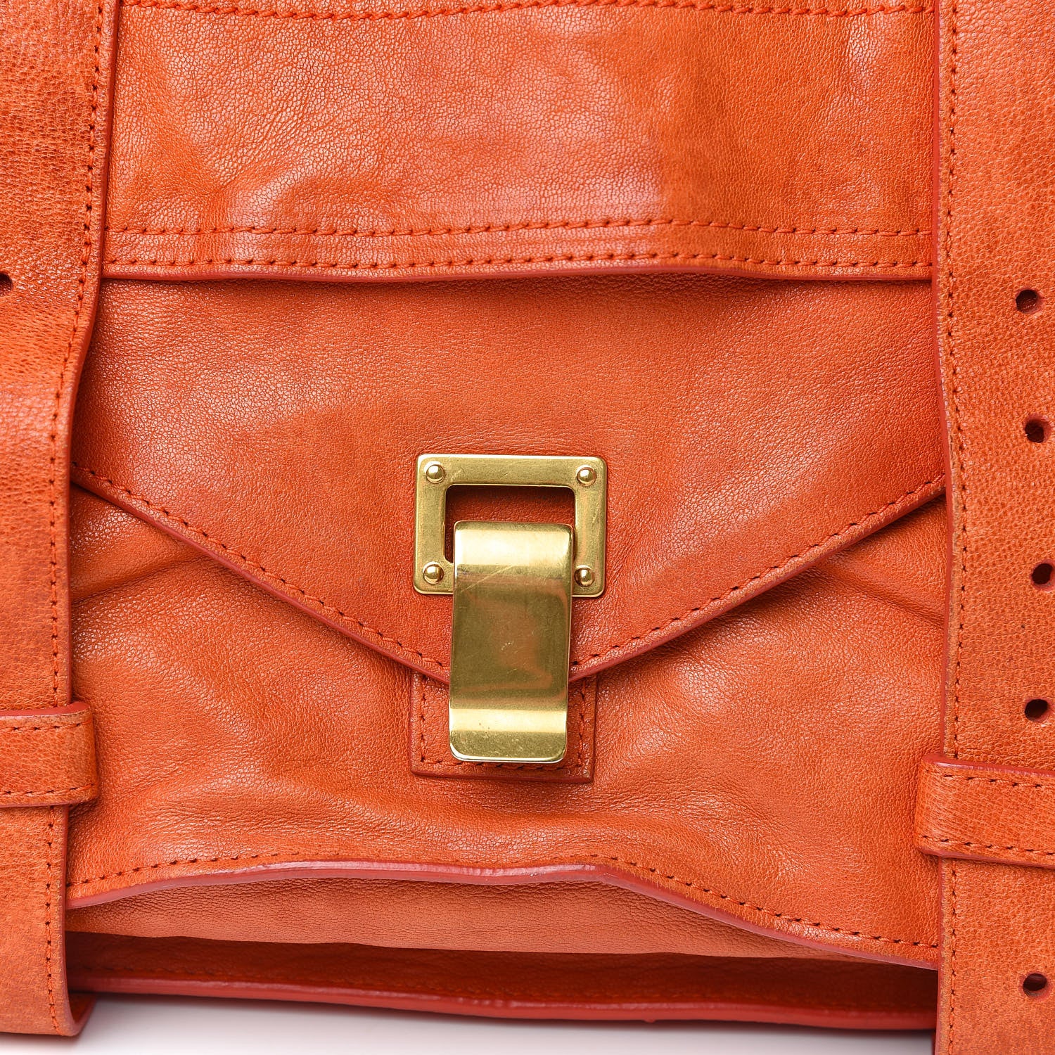 Proenza Schouler Lambskin Medium PS1 Satchel Orange Pepper 13 of 13