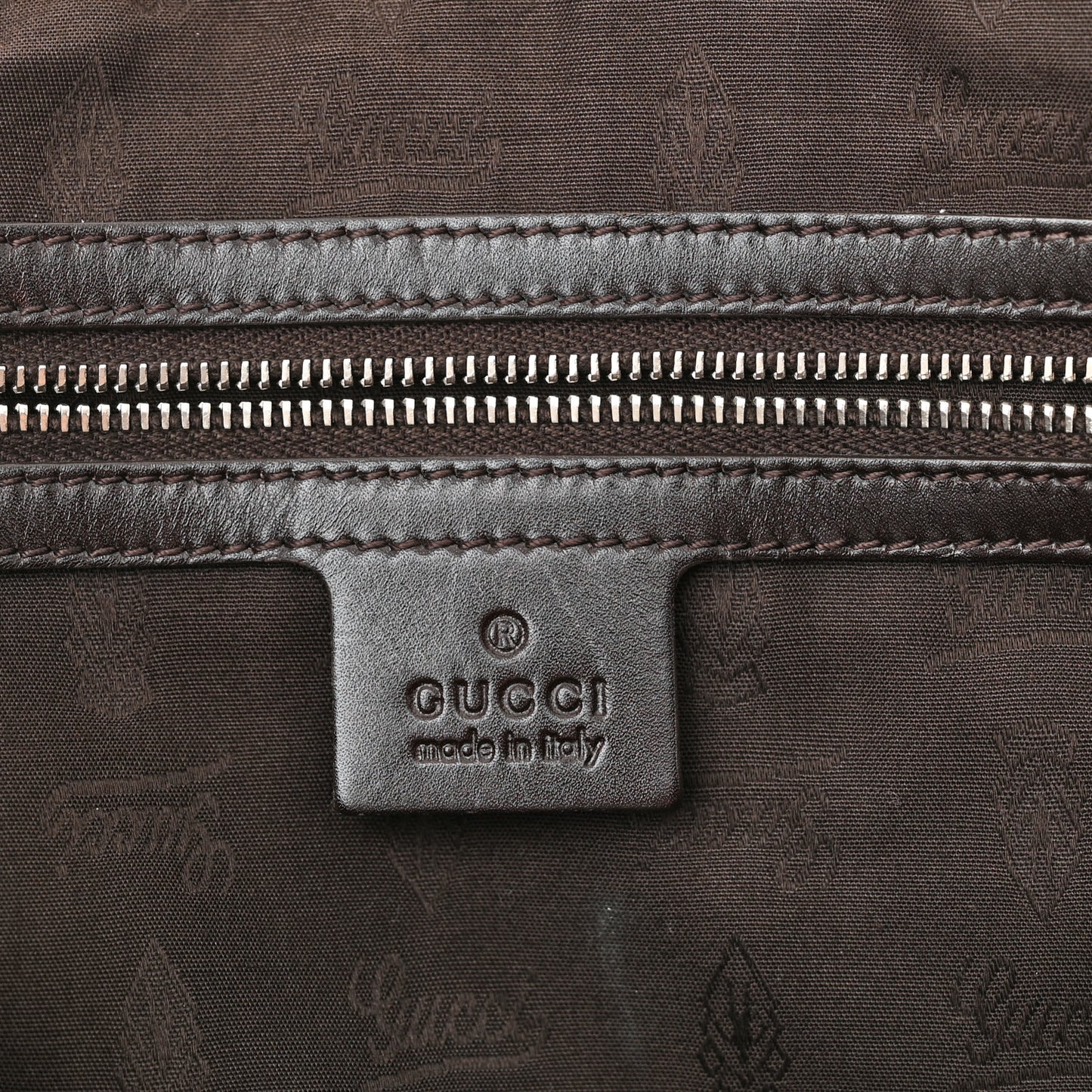 Monogram Medium Twins Tote Dark Brown