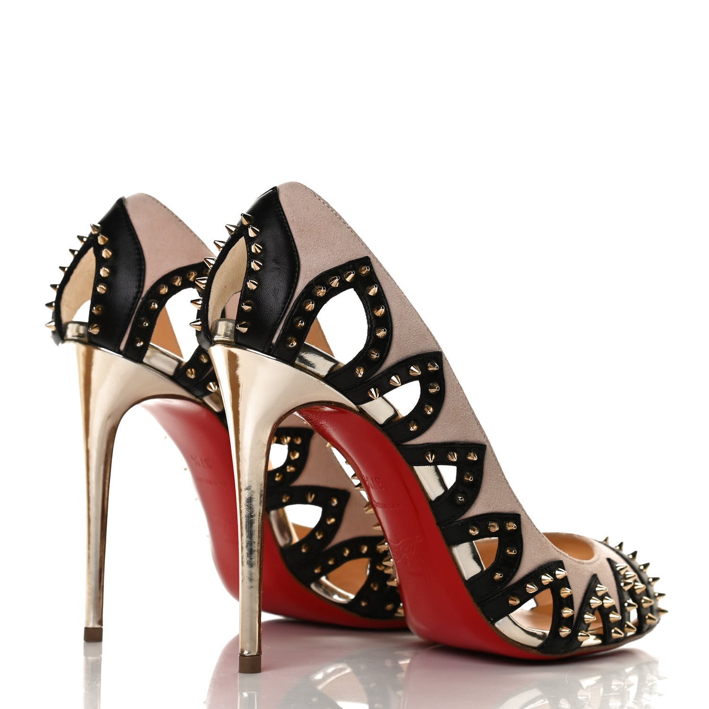Kid Suede Specchio Spiked Circus City 100 Pumps 37.5 Ballerina