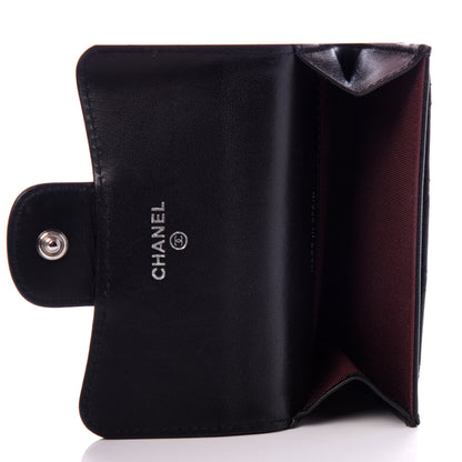 Chanel Lambskin Quilted Flap Card Holder Black 5 of 8