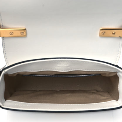 Chloe Calfskin Crocodile Embossed Mini C Double Carry Brilliant White 5 of 9