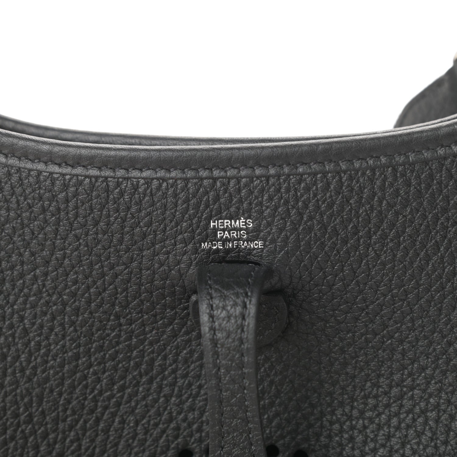 Hermes Taurillon Clemence Evelyne TPM Black 6 of 11