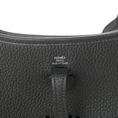 Hermes Taurillon Clemence Evelyne TPM Black 6 of 11