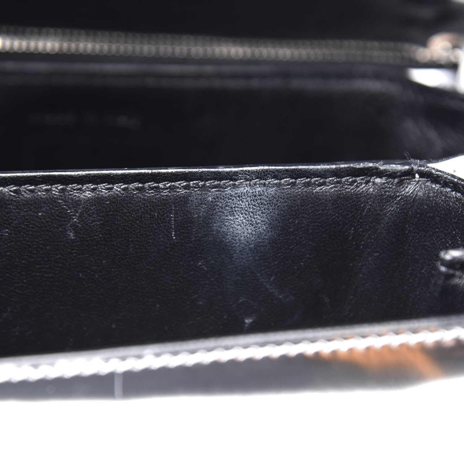 Celine Mirror Box Calfskin Medium Classic Box Flap Bag Silver 7 of 12