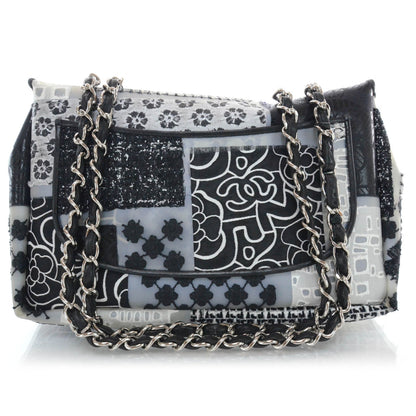 Chanel Patchwork Tweed Jumbo Flap 3 of 12