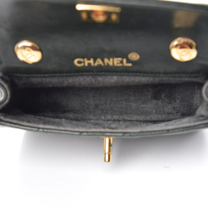 Chanel Lambskin Quilted Mini Flap Green 5 of 7