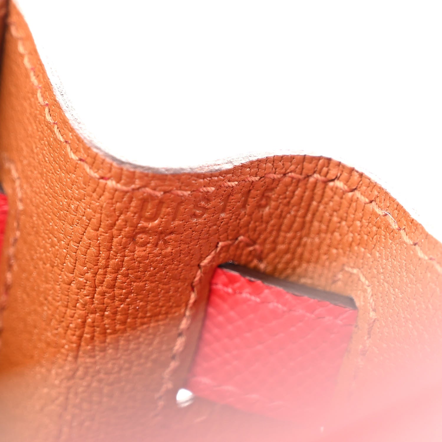 Hermes Epsom Horseshoe Kelly Sellier 28 Rouge Casaque Abricot 7 of 15