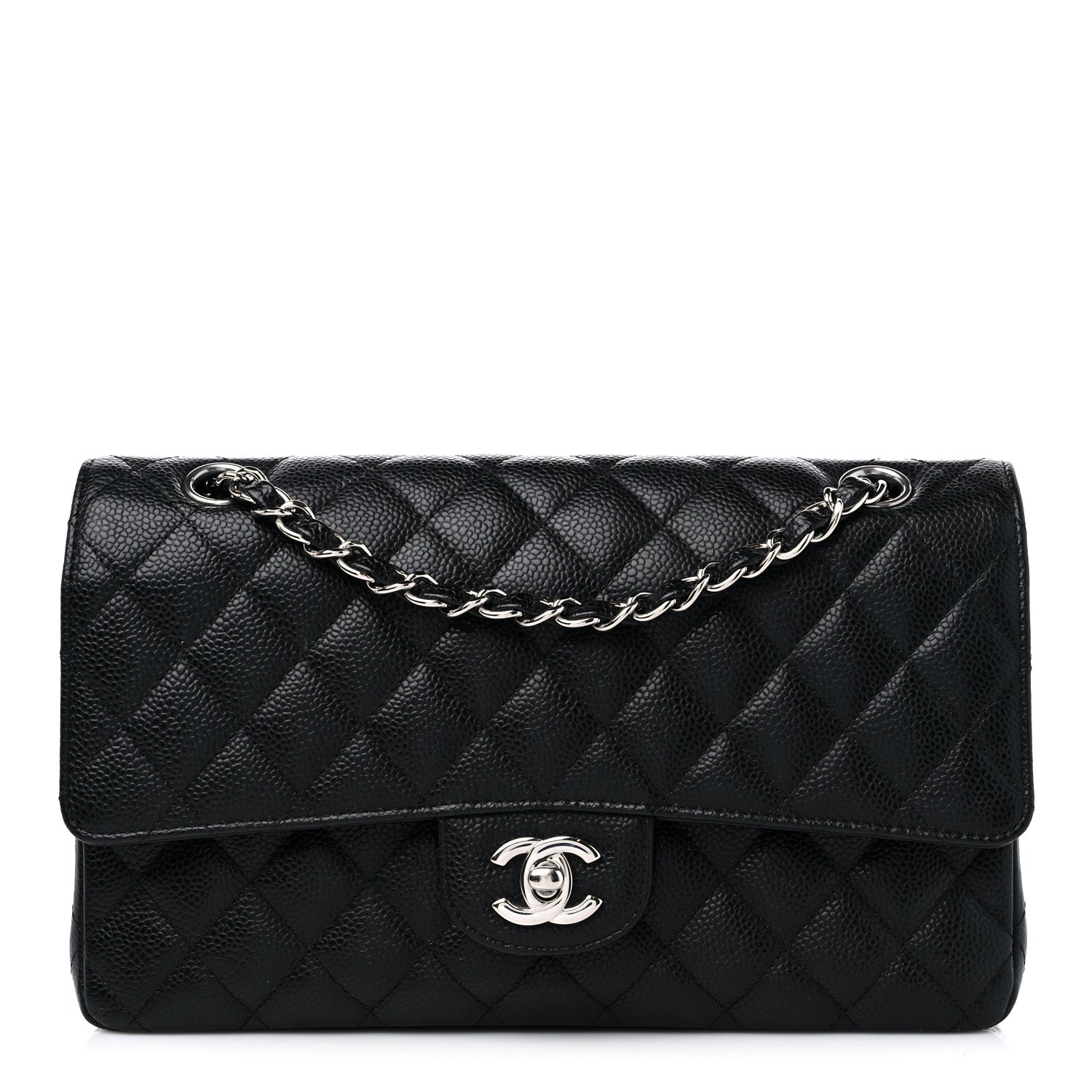 Chanel Caviar Quilted Medium Double Flap Black 1 of 10