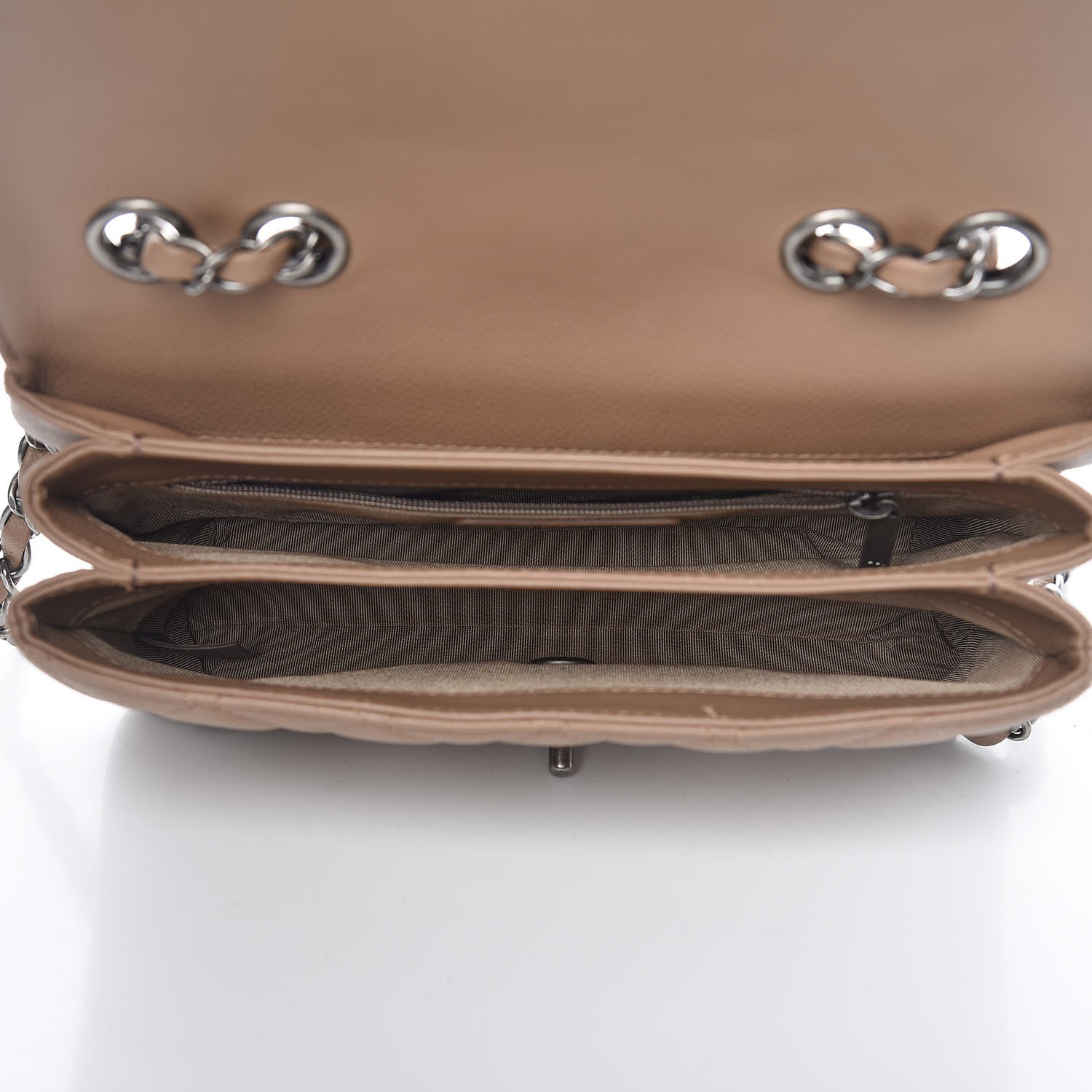 Chanel Caviar All About Flap Bag Beige 7 of 10