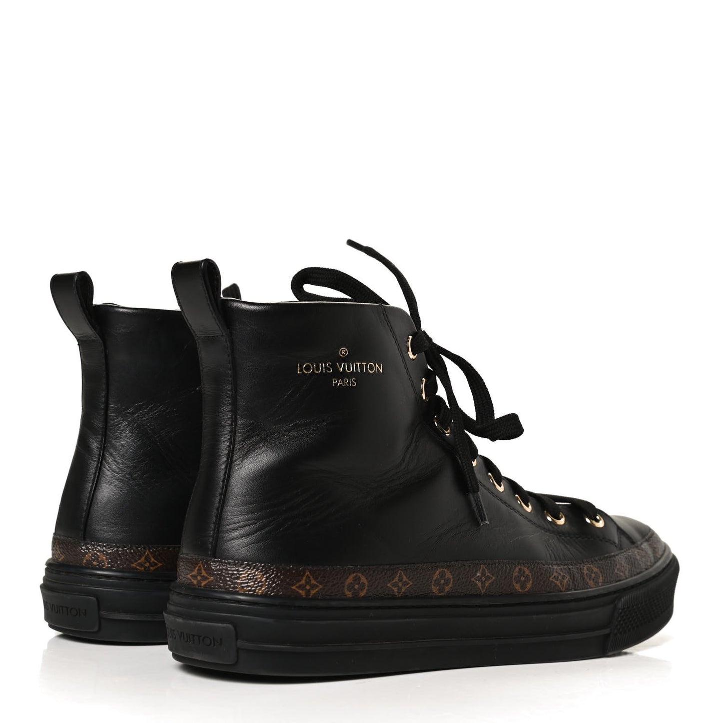 Monogram Stellar Sneaker Boots 36 Black