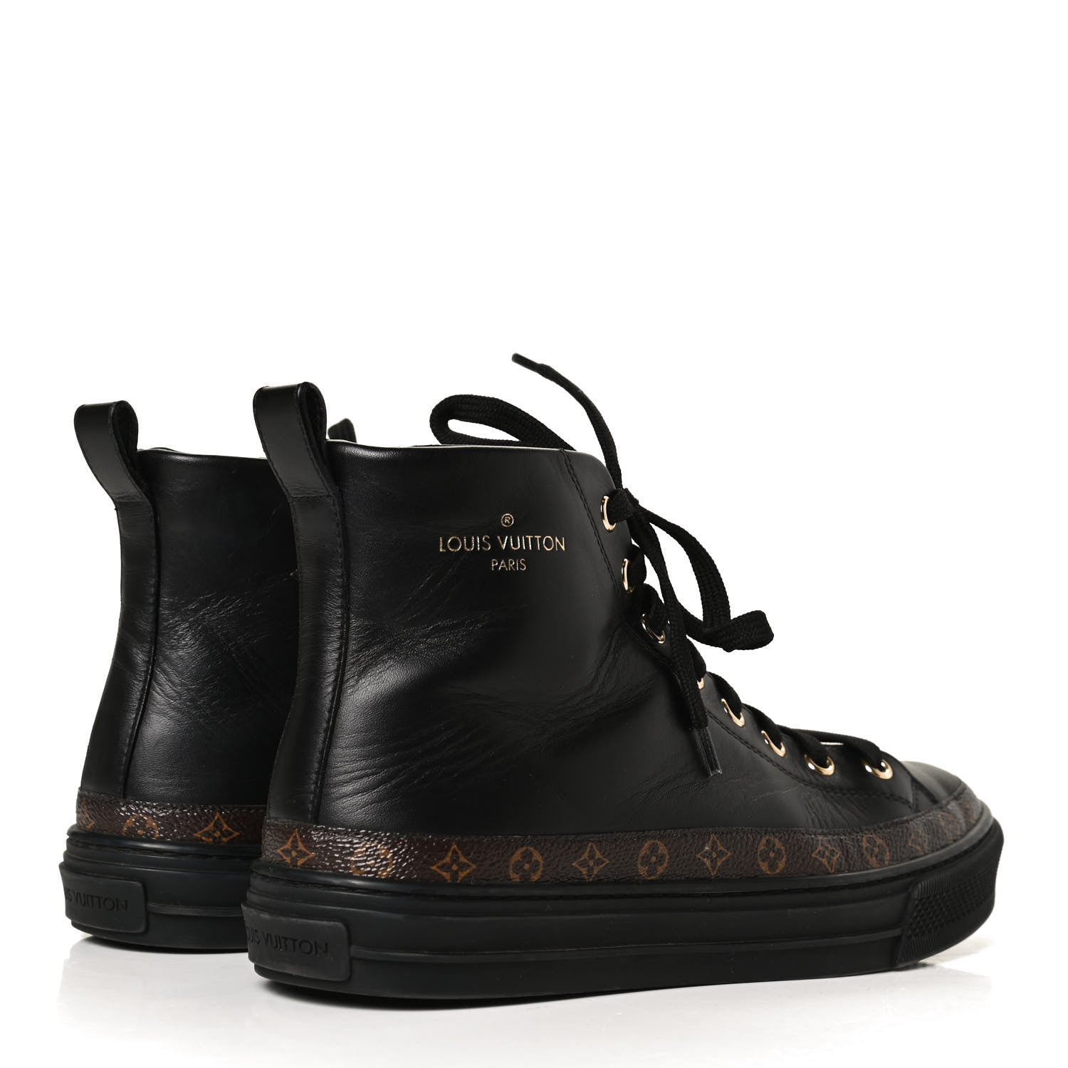 Louis Vuitton Monogram Stellar Sneaker Boots 36 Black 4 of 10