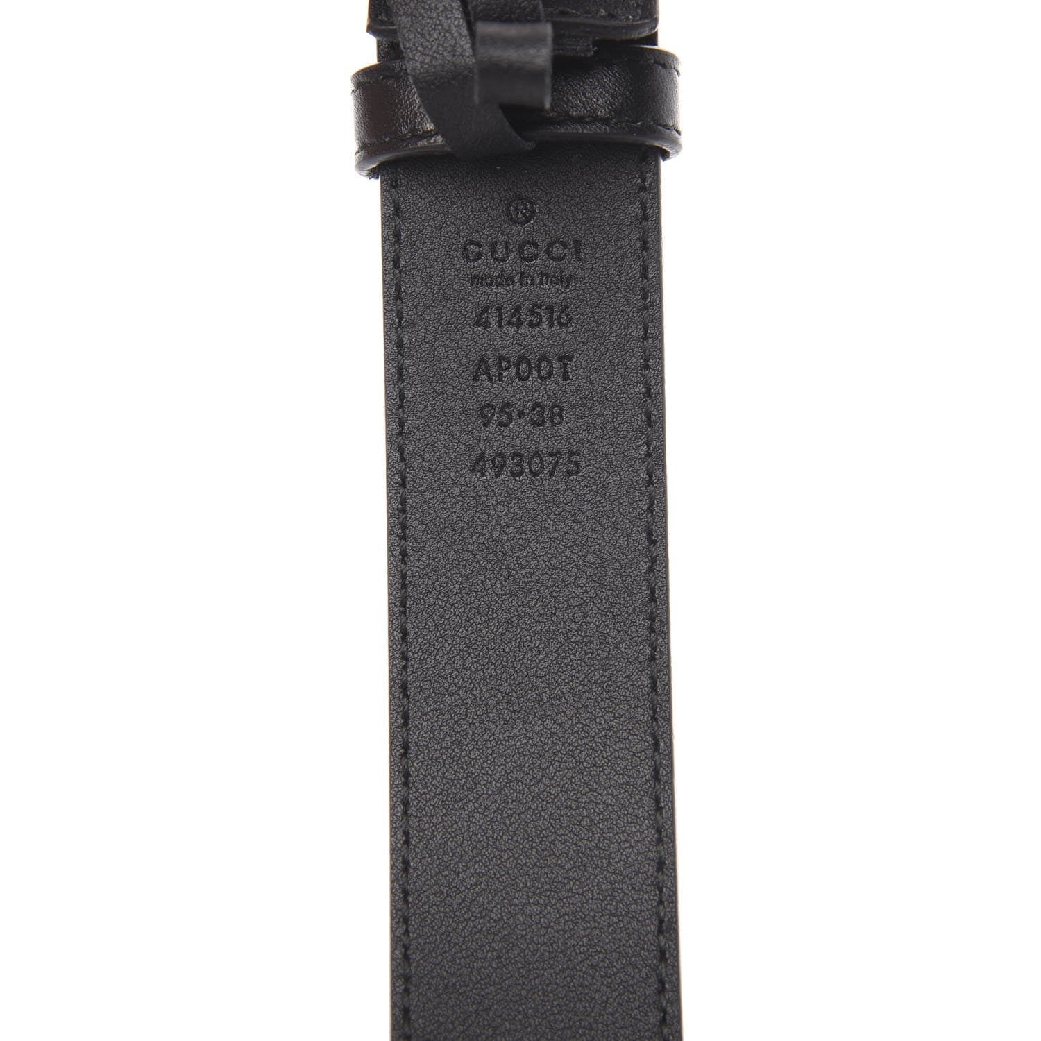 Gucci Calfskin Double G 30mm Belt 95 38 Black 4 of 6