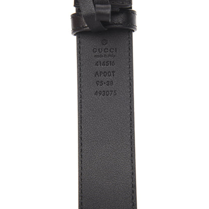Gucci Calfskin Double G 30mm Belt 95 38 Black 4 of 6