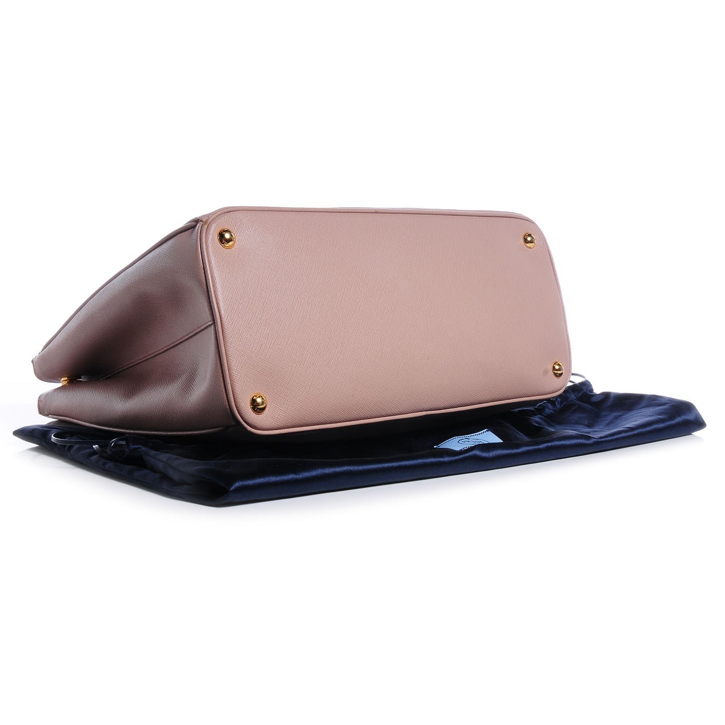 Saffiano Lux Large Double Zip Tote Cammeo