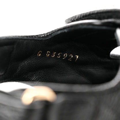 Chanel Grained Calfskin Velcro Dad Sandals 36.5 Black 8 of 9