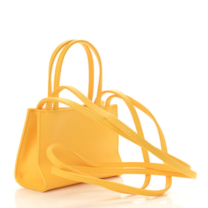 Telfar Vegan Leather Small Shopping Bag Yellow 3 of 8