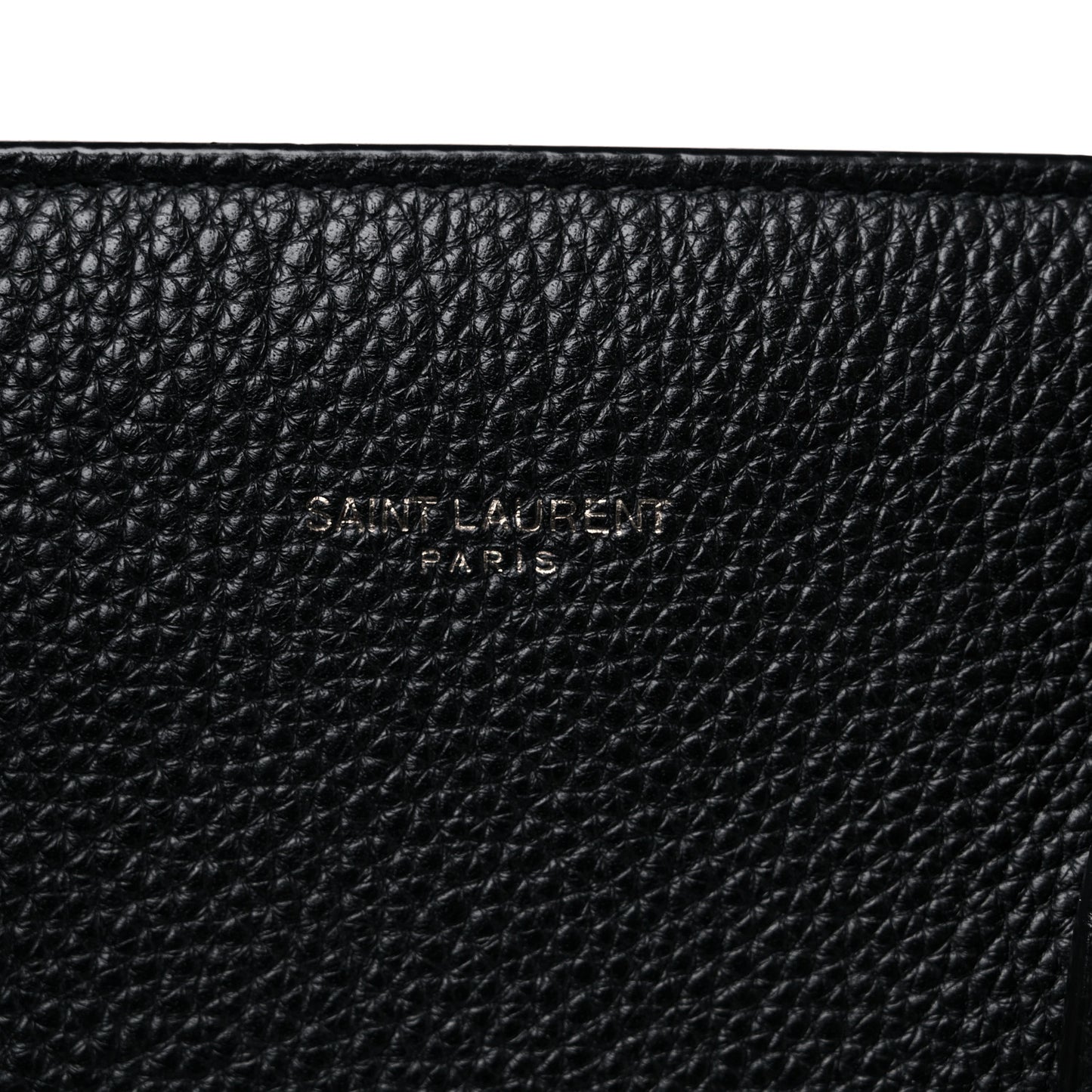 Grained Calfskin Large Thin Sac De Jour Black