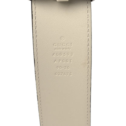 Gucci Calfskin Double G 40mm Belt 90 36 White 4 of 4
