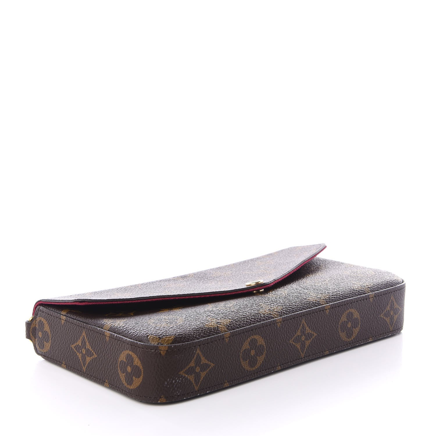 Louis Vuitton Monogram Pochette Felicie Chain Wallet Fuchsia 3 of 10