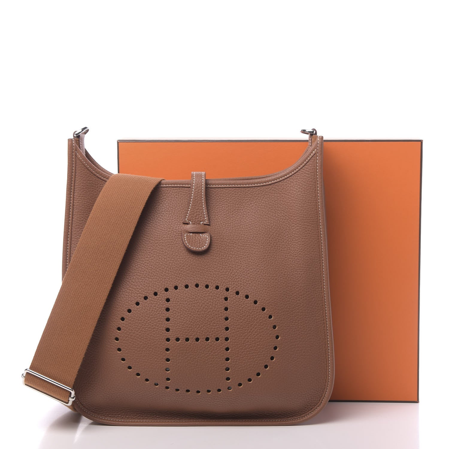 Hermes Taurillon Clemence Evelyne III PM Gold 12 of 12