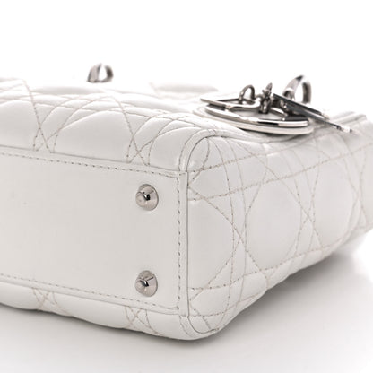 Christian Dior Lambskin Cannage Mini Lady Dior White 11 of 14