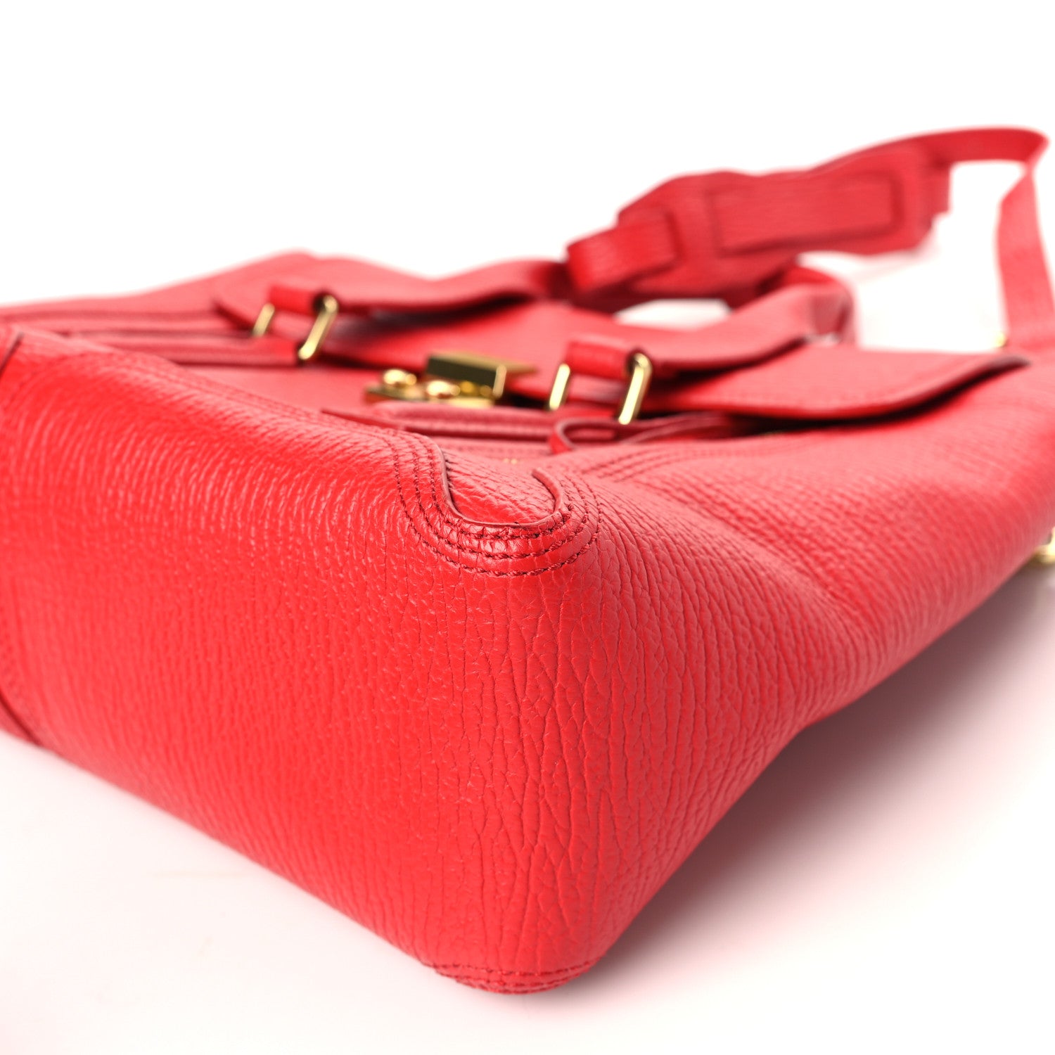3.1 Phillip Lim Textured Calfskin Medium Pashli Satchel Red 8 of 8