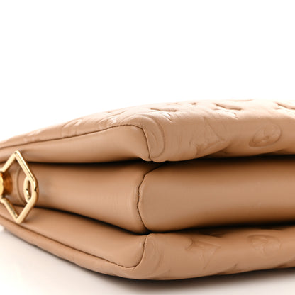 Louis Vuitton Lambskin Embossed Monogram Coussin PM Camel 8 of 9