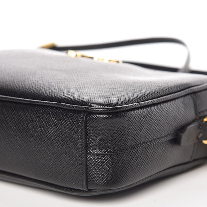 Prada Saffiano Small Camera Crossbody Bag Black 9 of 9