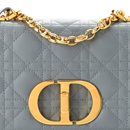 Christian Dior Calfskin Cannage Small Caro Bag Cloud Blue 8 of 10