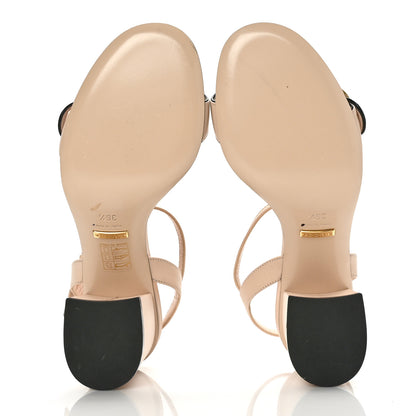 Gucci Lifford Calfskin GG Marmont Ankle Wrap 75mm Sandals 36.5 Skin Rose 5 of 7