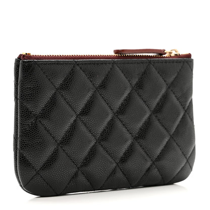 Chanel Caviar Quilted Small Cosmetic Case Black 3 of 7