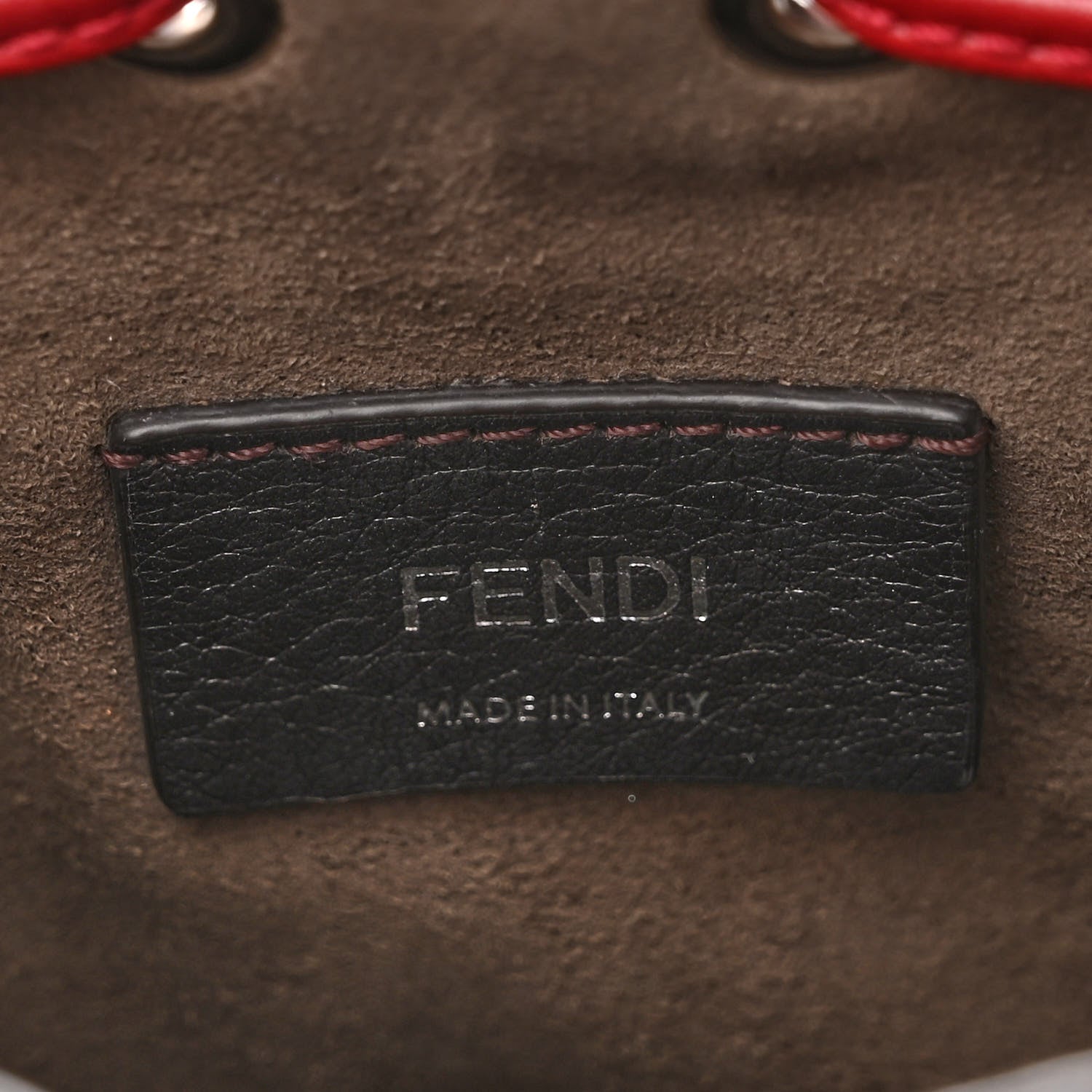 Fendi Vitello Liberty F is Fendi FF 1974 Embossed Mini Mon Tresor Bucket Bag Fragola 6 of 10