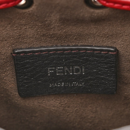 Fendi Vitello Liberty F is Fendi FF 1974 Embossed Mini Mon Tresor Bucket Bag Fragola 6 of 10