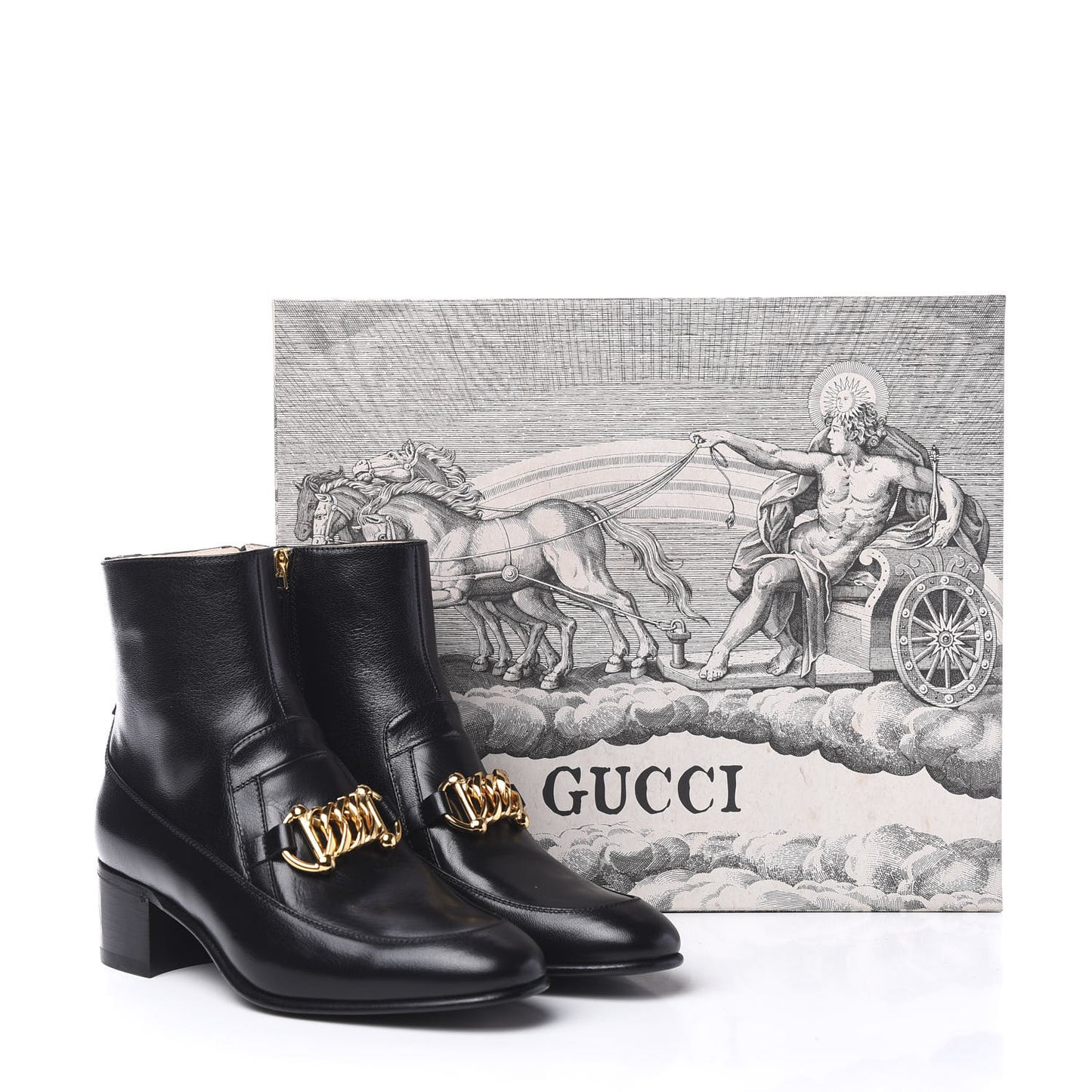 Calfskin Womens Ebal Horsebit Boots 38 Black
