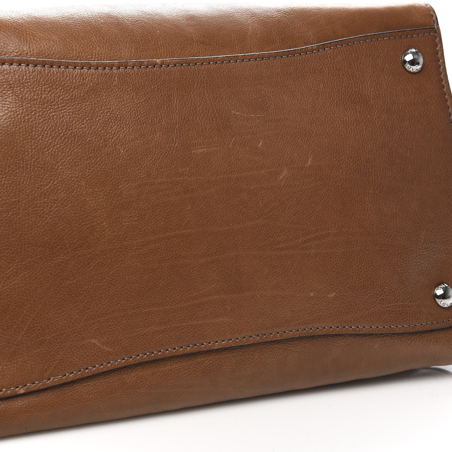 Prada Glace Calf Twin Pocket Tote Cannella 18 of 20