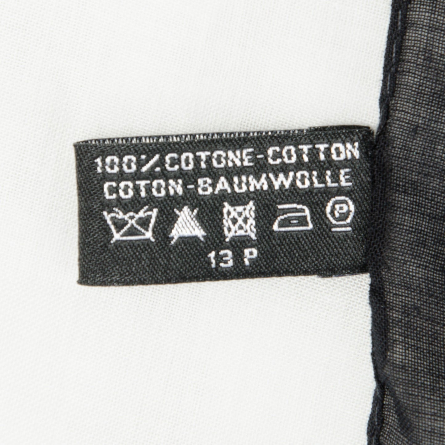 Cotton CC Scarf Black White