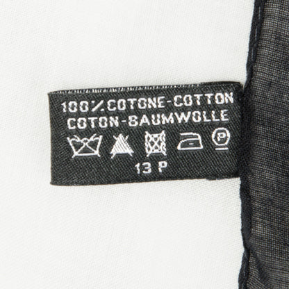 Chanel Cotton CC Scarf Black White 5 of 5