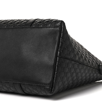 Gucci Soft Microguccissima Small Zippered Satchel Black 8 of 8