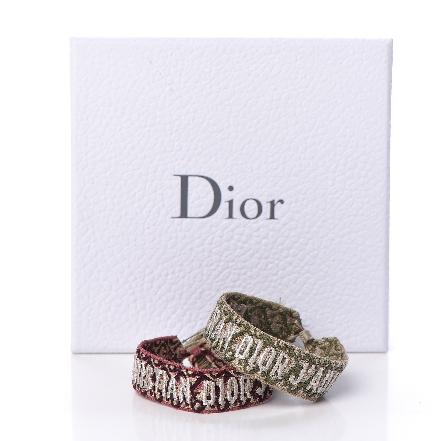 Christian Dior Woven Cotton J'Adior Friendship Bracelet Set 9 of 9