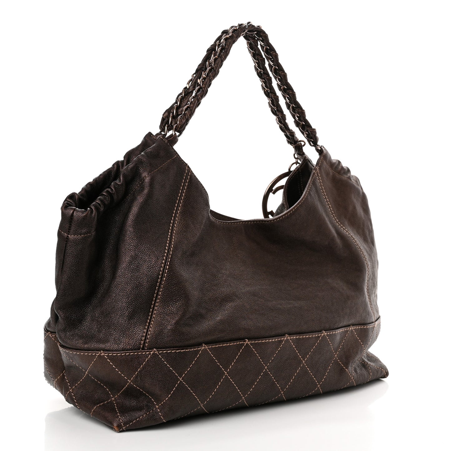 Metallic Calfskin Baby Coco Cabas Bronze