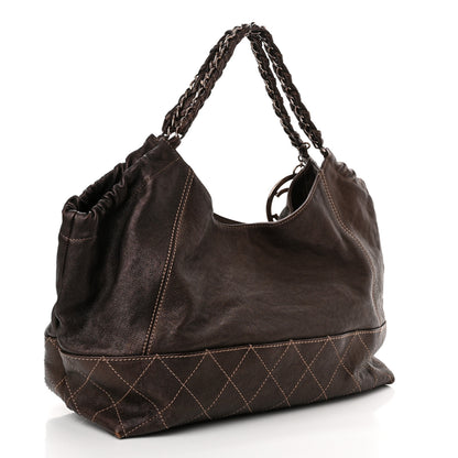 Chanel Metallic Calfskin Baby Coco Cabas Bronze 4 of 11