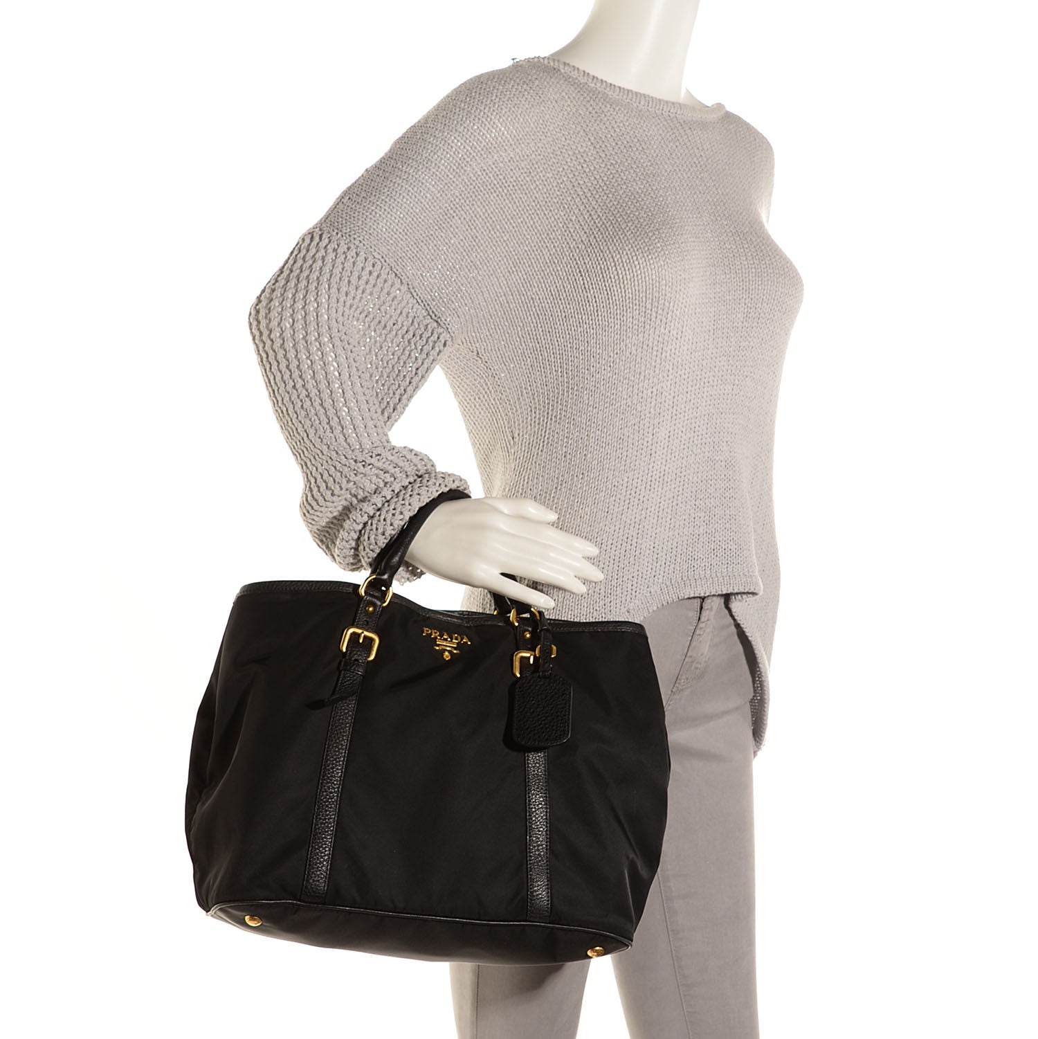 Prada Tessuto Nylon Tote Nero Black 2 of 10