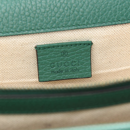 Gucci Pebbled Calfskin Small Dionysus Shoulder Bag Emerald 6 of 12